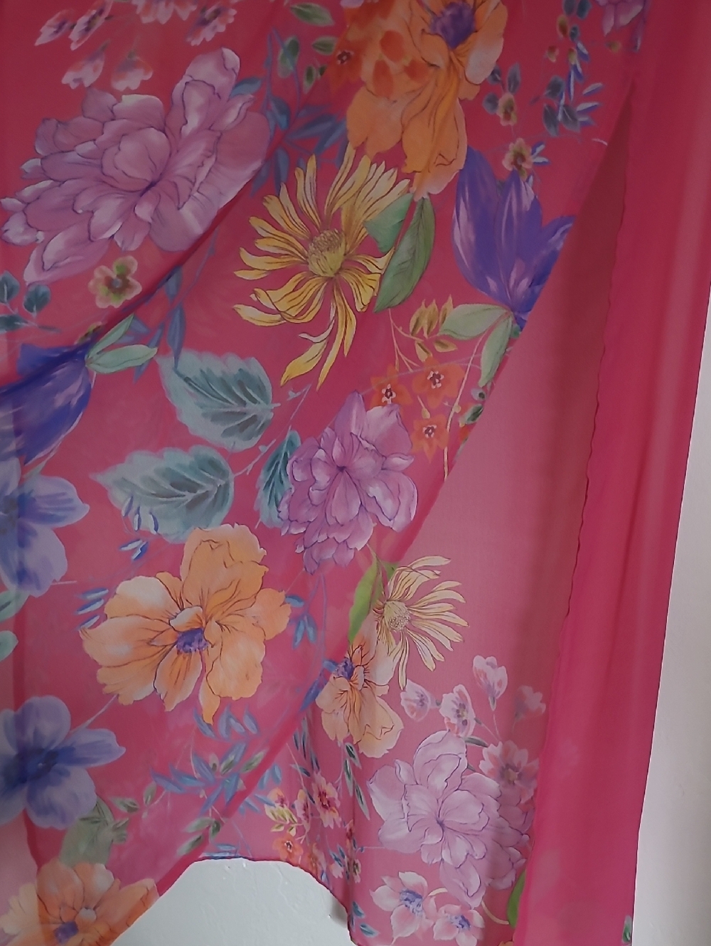 Sheer Floral Cover Up - Picture 4 of 5